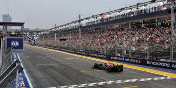 Max Verstappen wins Singapore Sprint amid George Russell and McLaren crash chaos