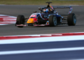 AUSTIN, TEXAS - OCTOBER 22: Alisha Palmowski of Great Britain and Campos Racing (21) on track during qualifying ahead of F1 Academy Round 5 at Circuit of The Americas on October 22, 2026 in Austin, Texas.