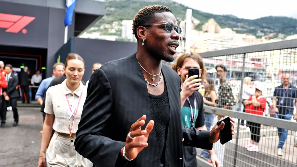 Footballer Paul Pogba [pictured at the Monaco Grand Prix] is in Singapore