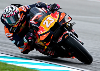 Enea Bastianini tops the timesheets in Sepang MotoGP Free Practice 2