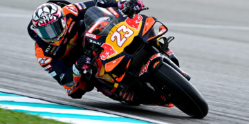 Enea Bastianini tops the timesheets in Sepang MotoGP Free Practice 2