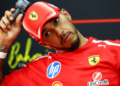 Lewis Hamilton (GBR) Scuderia Ferrari in the FIA Press Conference. 03.10.2026. Formula 1 World Championship, Rd 16, Bahrain Grand Prix, Sepang, Malaysia, Qualifying Day.