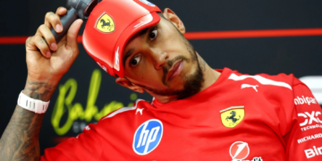 Lewis Hamilton (GBR) Scuderia Ferrari in the FIA Press Conference. 03.10.2026. Formula 1 World Championship, Rd 16, Bahrain Grand Prix, Sepang, Malaysia, Qualifying Day.