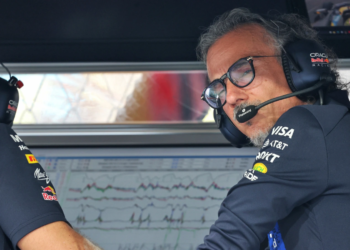 Laurent Mekies responds to George Russell’s ‘team to beat’ Red Bull analysis