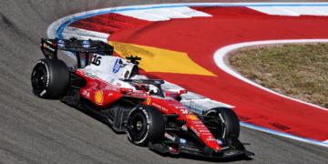 Charles Leclerc shows Ferrari promise with FP2 top spot