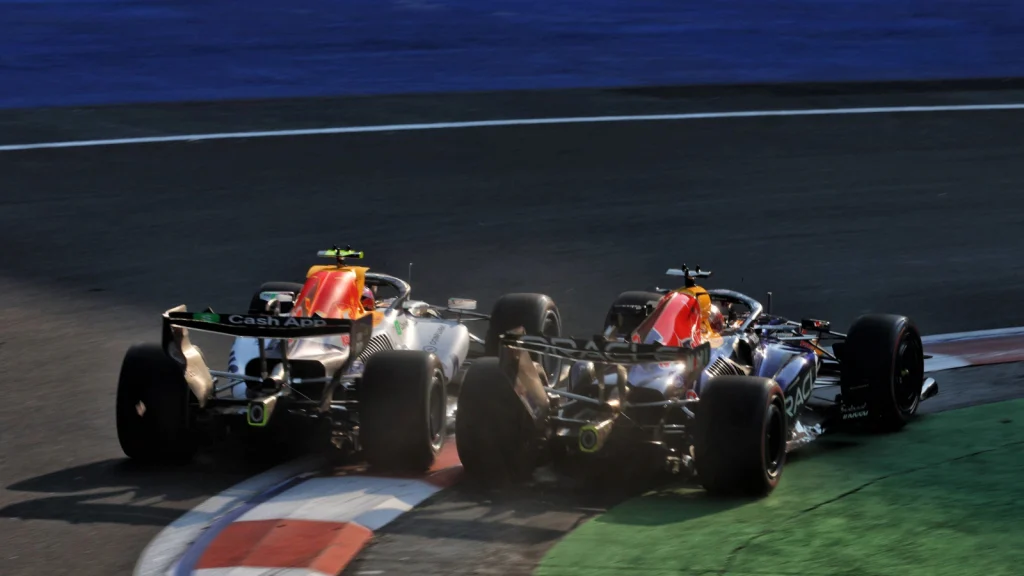 Verstappen Lawson Formula 1 Mexico City incident